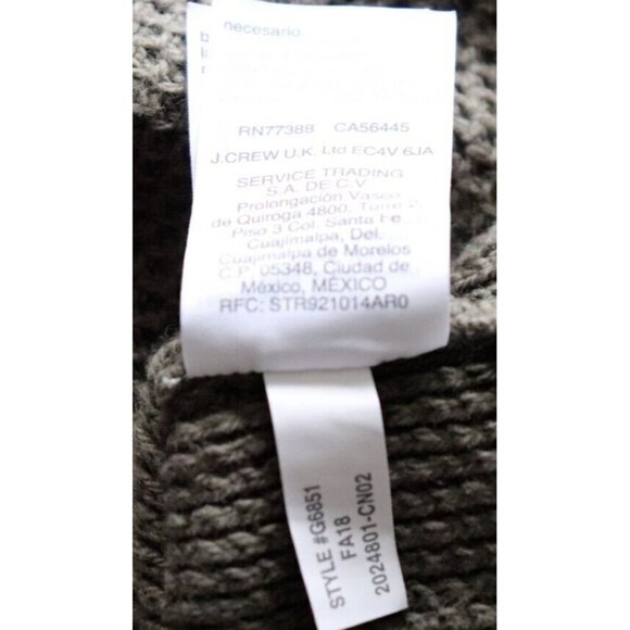 Madewell Women's Size XXS Olive Green Pullover Sweater Waffle Knit Open Back Top - Picture 4 of 6